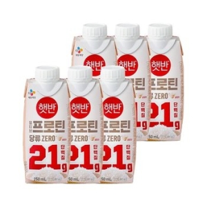 CJ제일제당 얼티브 프로틴 단백질 쌀밥맛 250ml (6개)