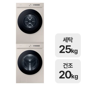 삼성전자 비스포크 AI <b>WF25CB8895BB</b> + DV20CB8890BB