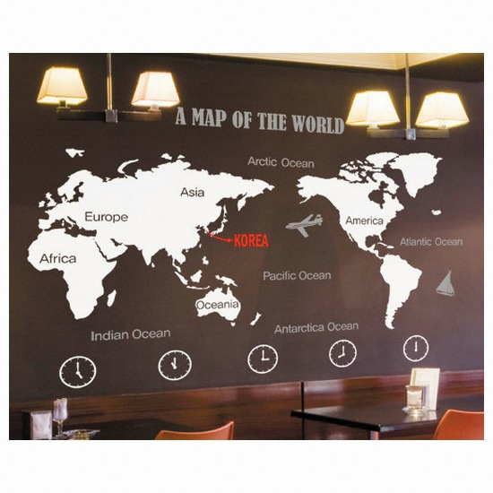 낭만창고 A MAP OF THE WORLD 시트지 idk033 (245.2cm x 1.43m)_이미지