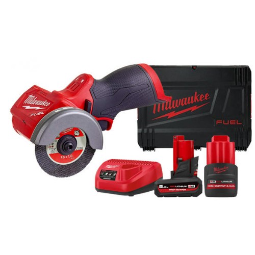 밀워키 M12 FCOT (2.5Ah+5.0Ah, 배터리 2개)_이미지