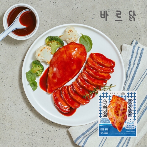 메디쿼터스 바르닭 소스품은 닭가슴살 팔도비빔장맛 100g (5개)
