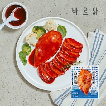 <b>바르</b><b>닭</b> 소스품은 <b>닭</b>가슴살 팔도비빔장맛 100g
