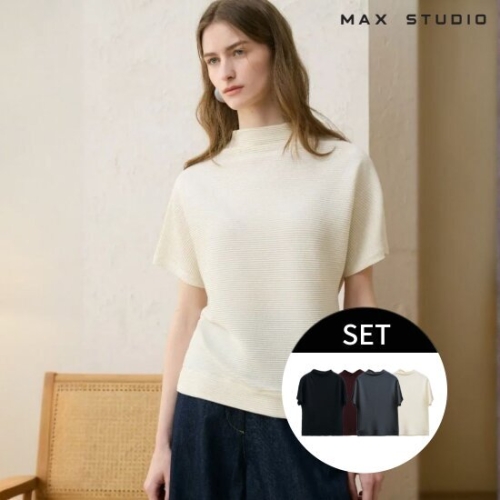 막스스튜디오 여성 럭스 플리츠 블라우스 4종_이미지