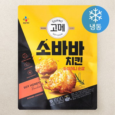 CJ제일제당 고메 소바바치킨 소이허니 순살 600g (1개)_이미지