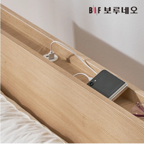 BIF보루네오 조이Po 3서랍 수납 일반헤드형 침대 SS (유로탑독립)_이미지