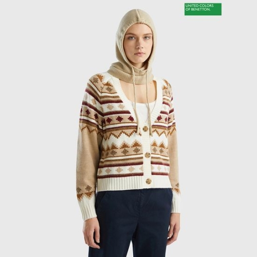  베네통 Knit baraklava cap 3F_6Y4QDA00P_1J4