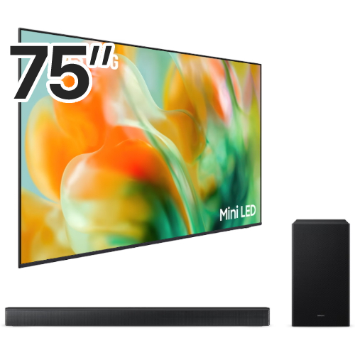 삼성전자 Mini LED KU75MH80AFXKR (벽걸이+사운드바, HW-B650F)_이미지