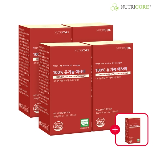 뉴트리코어 100% 유기농 애사비 300g(20gx15포) (5개)_이미지