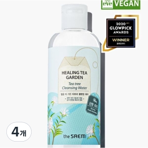 더샘 힐링 티 가든 티트리 클렌징 워터 500ml (4개)_이미지