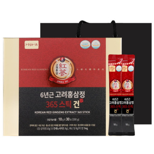 6년근 고려홍삼정 365 스틱 건 10g 30포
