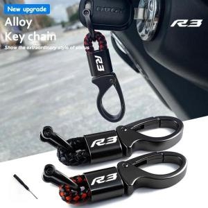 바이크  야마하 꼰 로프 키링 금속 키체인 사용자 정의 로고 YZFR3 YZFR3 YZF R3 20152023 2022 2021 2..