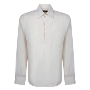 Dolce Gabbana 로고 자수 셔츠 G5MQ0ZFU4LG W4147 T