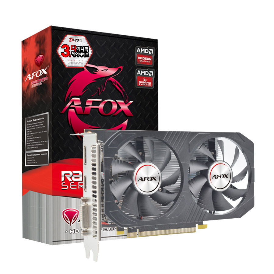 AFOX 라데온 RX 550 D5 4GB DUAL 디앤디컴