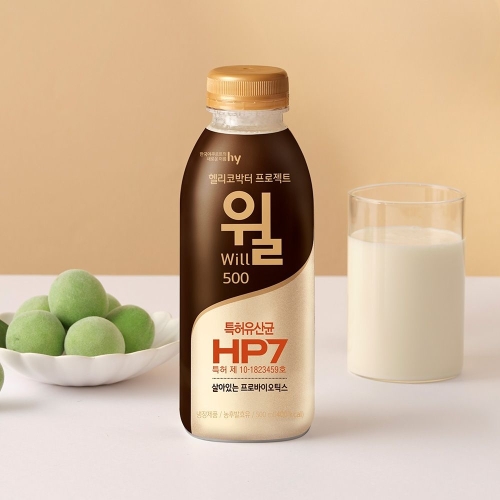 한국야쿠르트 헬리코박터 프로젝트 윌 오리지널 에코 500ml (4개)