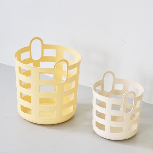 리빙플랜트 레몬크림바구니 다용도바스켓 빨래바구니 세탁바스켓 장난감보관함 기저귀보관함 수납정리함 빨래통 바스켓