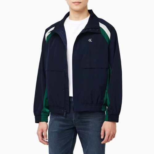 캘빈클라인진 남성 나일론 컬러블록 트랙자켓 4RF513G