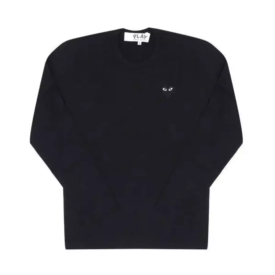 꼼데가르송 플레이 하트 롱슬리브 티셔츠 블랙 남여공용 AX 157374582