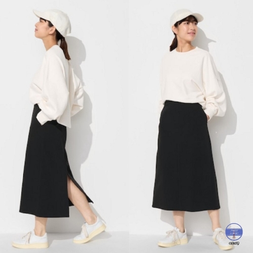 유니클로 스커트 울트라 스트레치 좁은 치마 474904_이미지