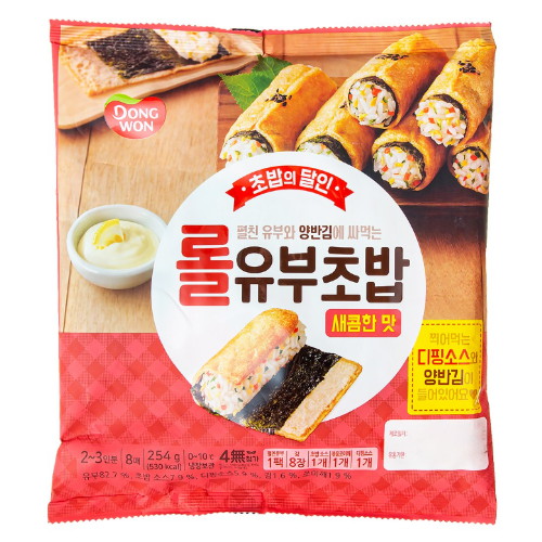 동원F&B 초밥의달인 롤유부초밥 새콤한맛 254g (4개)_이미지