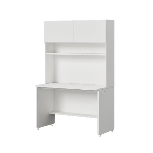 티오 일자 책상세트 5단+콘센트+조명+플랩도어