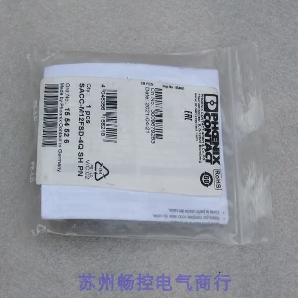 Contact SACC-M12FSD-4Q SH 1553611 데이터 커넥터 이더넷 CAT5 100Mbps 4핀