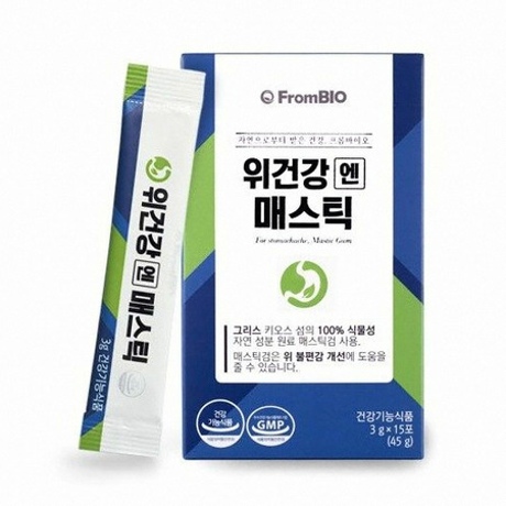 프롬바이오 위건강엔 매스틱 3g 15포이미지입니다. 누르면 해당 게시물로 새창이동합니다.
