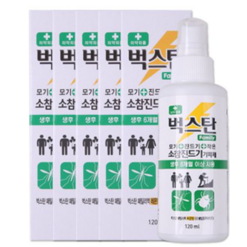 [불명] 헬코스메디칼연구소 벅스탄 패밀리액 120ml (5개)_이미지