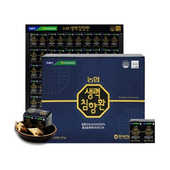 충북인삼농협 농협 생력 침향환 3.75g 100환 (2개)_이미지