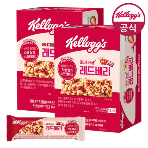 켈로그 에너지바K 레드베리 35g (24개)