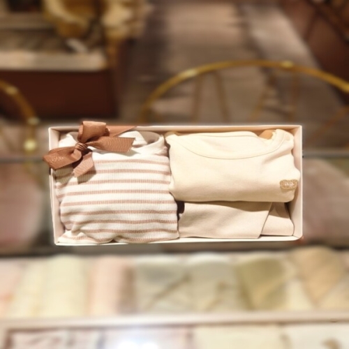 아가방 세인 배앓이 베이지 링고 슬림 크림 내의세트 01T15760957611_이미지