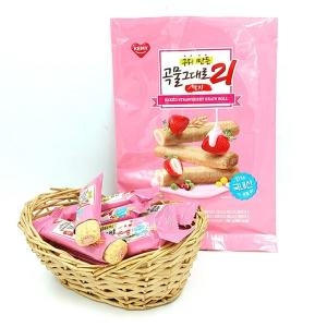 더조은 더조은 곡물그대로 21 크리스피롤 딸기 4봉 유아동 종합쇼핑몰_이미지
