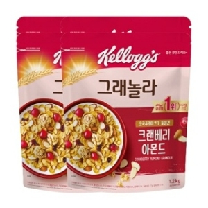 켈로그 크랜베리 아몬드 그래놀라 1.2kg (4개)_이미지