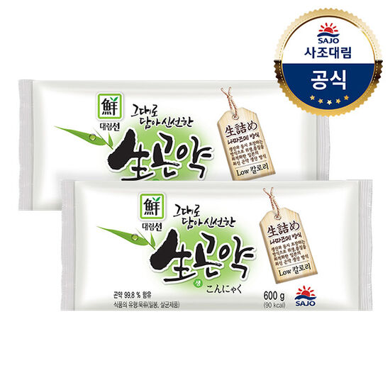 사조대림 대림선 그대로 담아 신선한 생곤약 600g (2개)_이미지