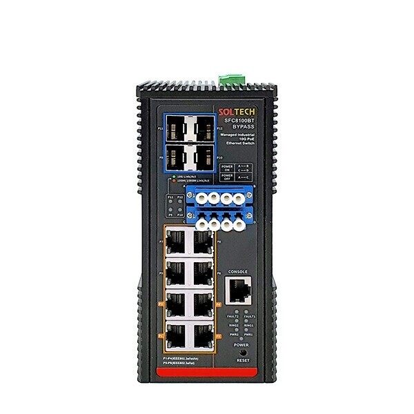 SOLTECH SFC8100BT-BP 4x4 스위치허브
