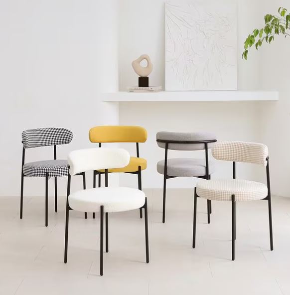 지엠퍼니처 스위터 블랙 인테리어 디자인 패브릭 카페 식탁의자