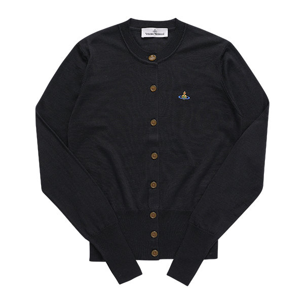 비비안웨스트우드 베아 ORB 로고 자수 가디건 1803002P Y001A N402_이미지