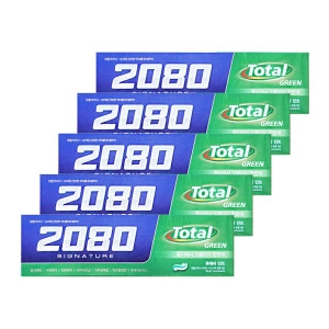 2080 시그니처 토탈그린 후레쉬민트 치약 125g (5개)_이미지