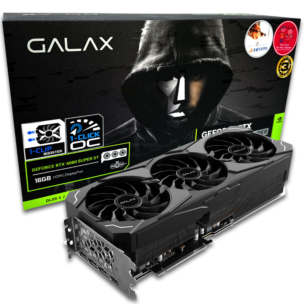 갤럭시 GALAX 지포스 RTX 4080 SUPER ST D6X 16GB