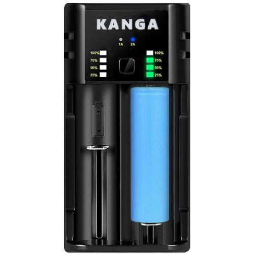 캥거 18650 26650 리튬이온 배터리 충전기 2구_이미지