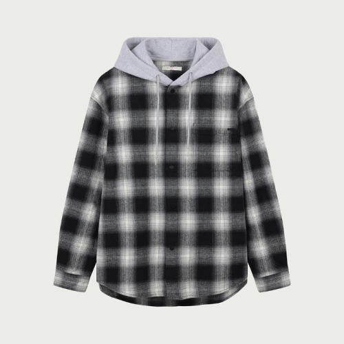 행텐 HC04 코튼 오버핏 후드 체크 10560-020-201 44495728_이미지