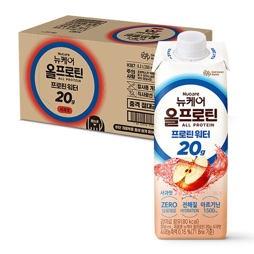 뉴케어 올프로틴 워터 사과맛 350ml (18개)_이미지