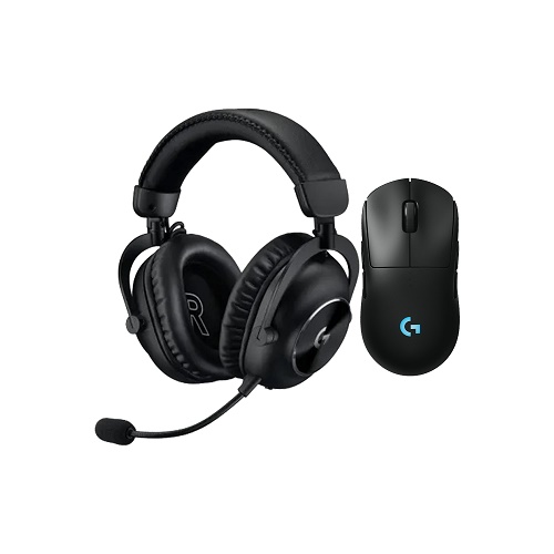 로지텍 PRO 2 LIGHTSPEED + PRO X 2 무선 마우스 헤드셋 세트 (블랙)_이미지