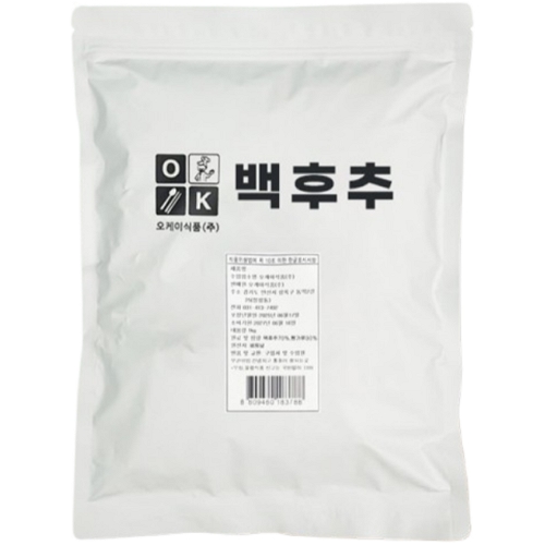  오케이식품 백후추 1kg [1개]
