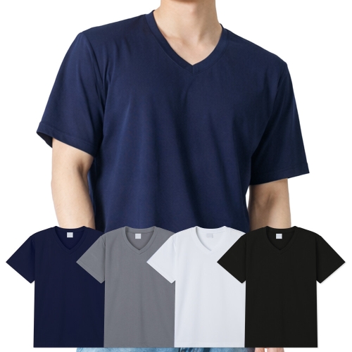 브이넥 반팔티 남녀공용 기능성 단체티 유니폼 tnt187