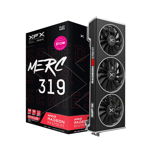 XFX 라데온 RX 6700 XT MERC 319 BLACK D6 12GB