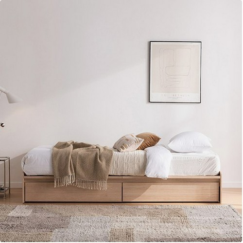 스탠다드 빅서랍 2단 수납 침대 SS