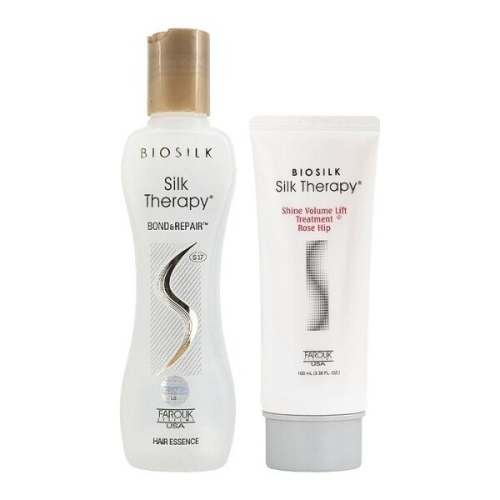 LG생활건강 실크테라피 본드 앤 리페어 에센스 130ml+샤인 트리트먼트 로즈힙 100ml 2종세트