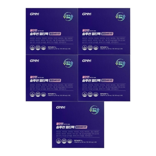 GNM자연의품격 올인원 솔루션 멀티팩 2.4g 30포 (5개)