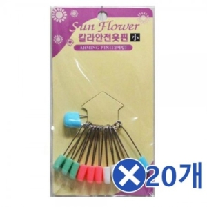 한양산업 안전옷핀 소 40mm 12개입x20개 옷고정핀 클립 옷클립 11344491_이미지