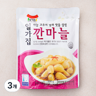 일미농수산 일가집 깐마늘 500g (3개)_이미지